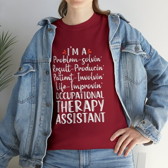 OTA Occupational Therapy Assistant Funny Therapist Tshirt