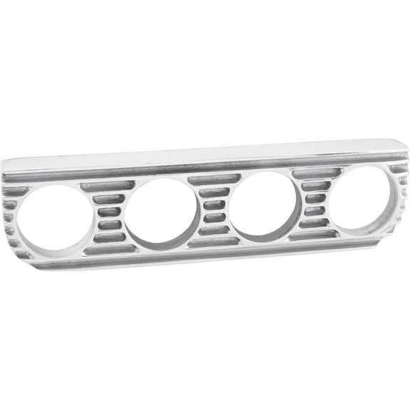 OTB Gear 6126 Finned 4 Gauge Dash Panel, Polished