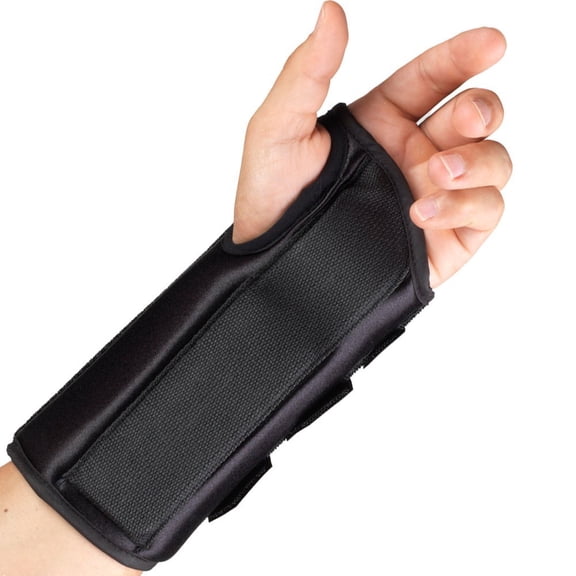 OTC 8" Wrist Splint, Left Hand, Black, X-Large