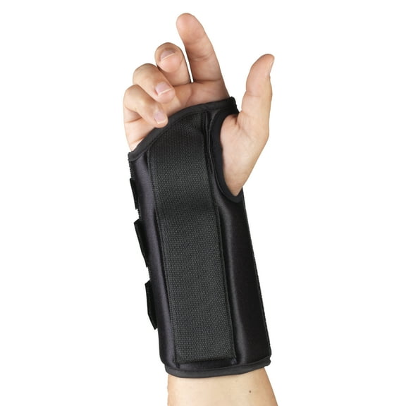 OTC 8" Wrist Splint, Right Hand, Black, Small