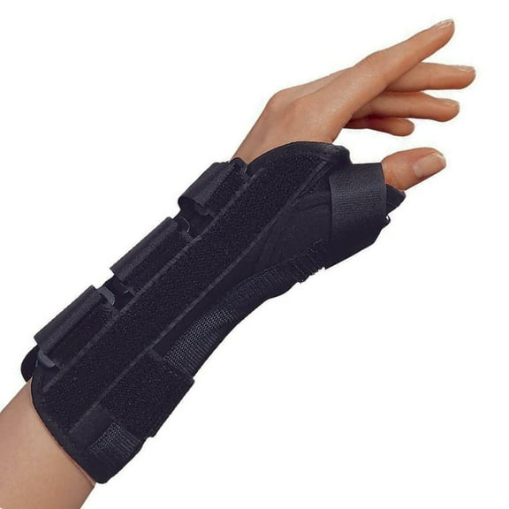 OTC 8" Wrist - Thumb Splint, Left Hand, Black, Medium