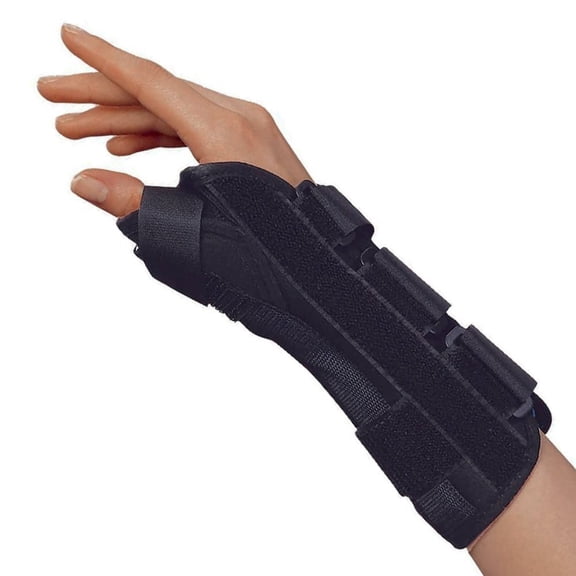 OTC 8" Wrist - Thumb Splint, Right Hand, Black, Large