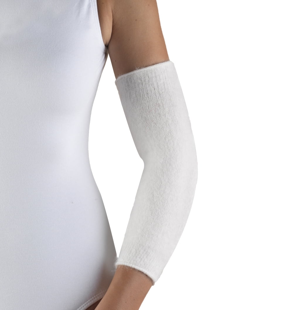 OTC Angora Elbow / Arm Warmers, White, Small