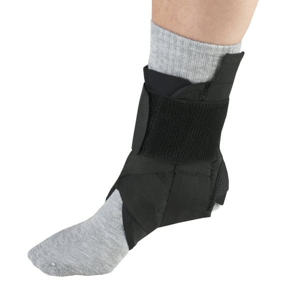 OTC Ankle Stabilizer with Heel Locking Strap, Black, Medium
