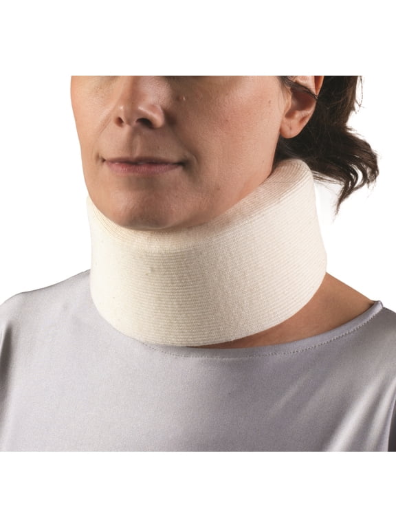 Cervical Collar, 2.5 inch Soft Foam, Narrow Depth, White, Small