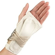 OTC Cock-Up Wrist Splint - Canvas, Left Hand, White, 2X-Small