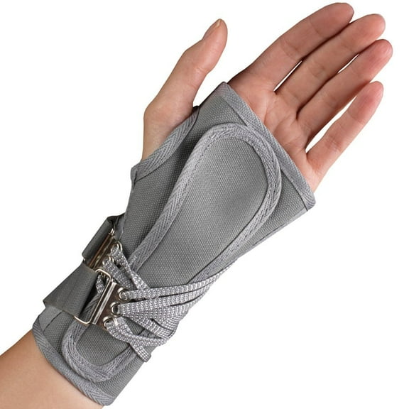 OTC Cock-Up Wrist Splint, Professionals Choice, Left Hand, Grey, X-Large