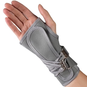 OTC Cock-Up Wrist Splint, Professionals Choice, Right Hand, Grey, Small