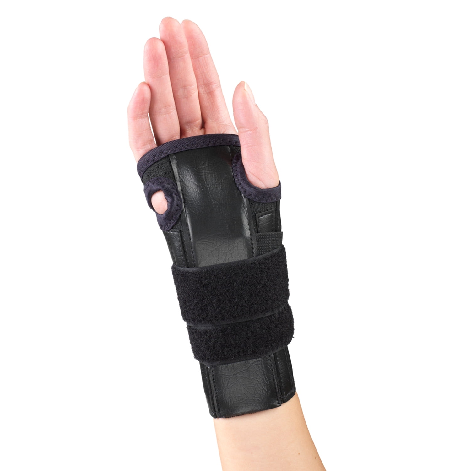 OTC Cock-Up Wrist Splint - Reversible, Black, Large HSA/FSA Eligible -  Walmart.com