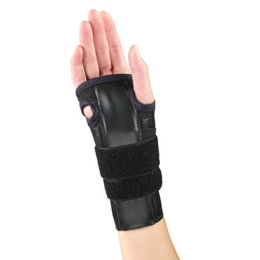 OTC Cock-Up Wrist Splint - Reversible, Black, Small
