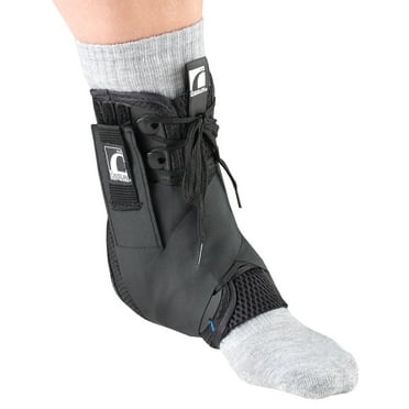 OTC Exoskeleton Ankle Stabilizer, Heel Locking Straps, Black, Medium