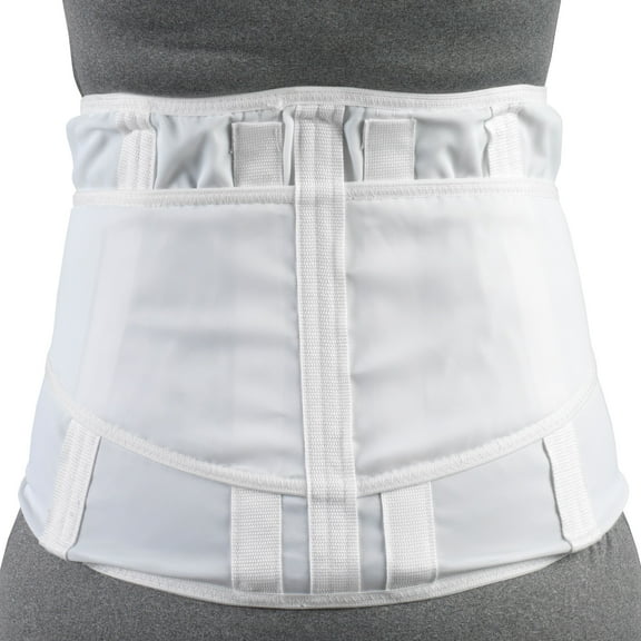OTC Lightweight Lumbosacral Support, White, Large