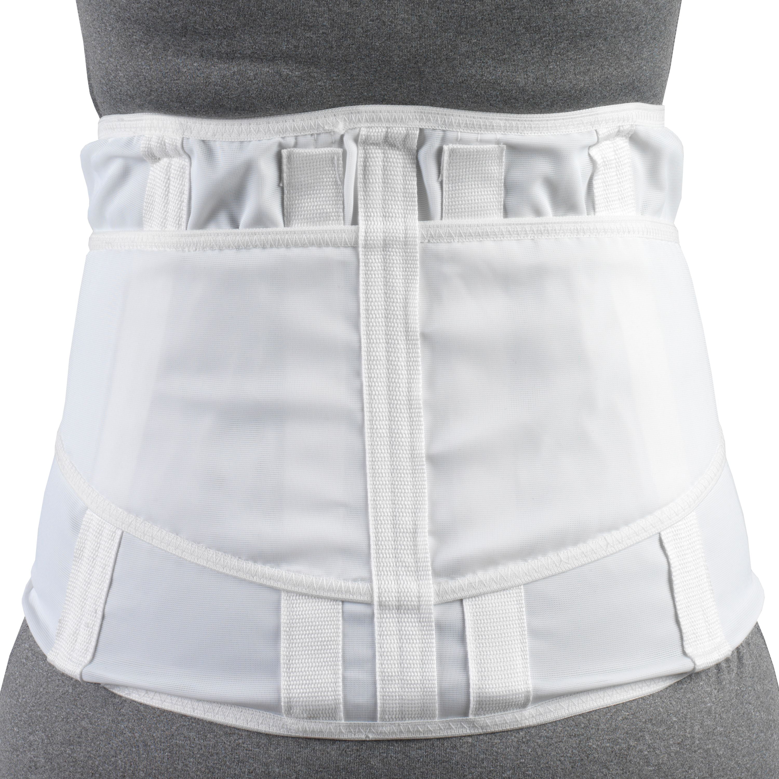  OTC Lumbosacral Support, 7-inch Lower Back, Lightweight  Compression, Elastic, White, Medium : Everything Else