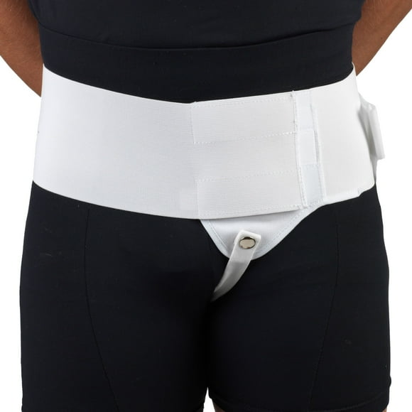 OTC Lightweight Single Hernia Support, Left Side, White, Small