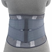 OTC Lumbosacral Back Brace, Theratex Spinal Medium Support, Gray Soft Splint, Large