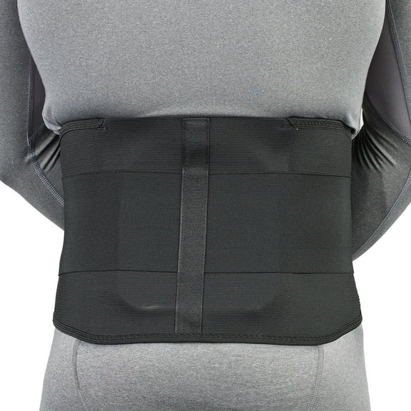 OTC Lumbosacral Support Elastic Back Brace Lumbotek 9" Black 2X-Large
