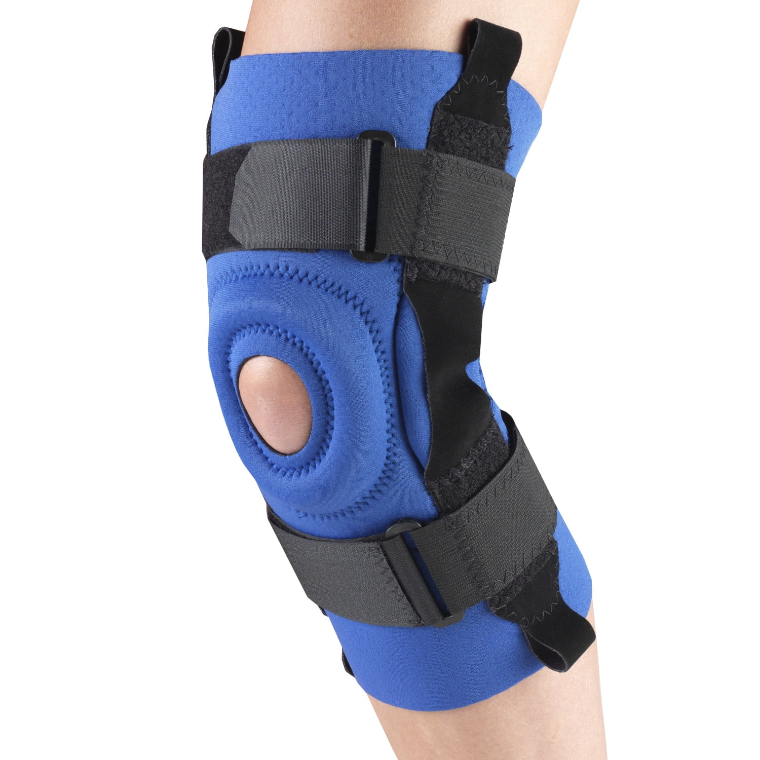 OTC Neoprene Knee Stabilizer - Hinged Bars, Blue, Small