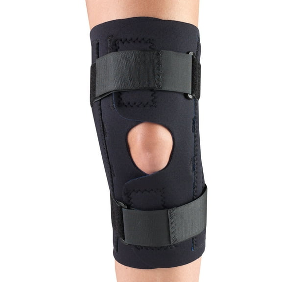OTC Neoprene Knee Stabilizer Wrap - Spiral Stays, Black, X-Large