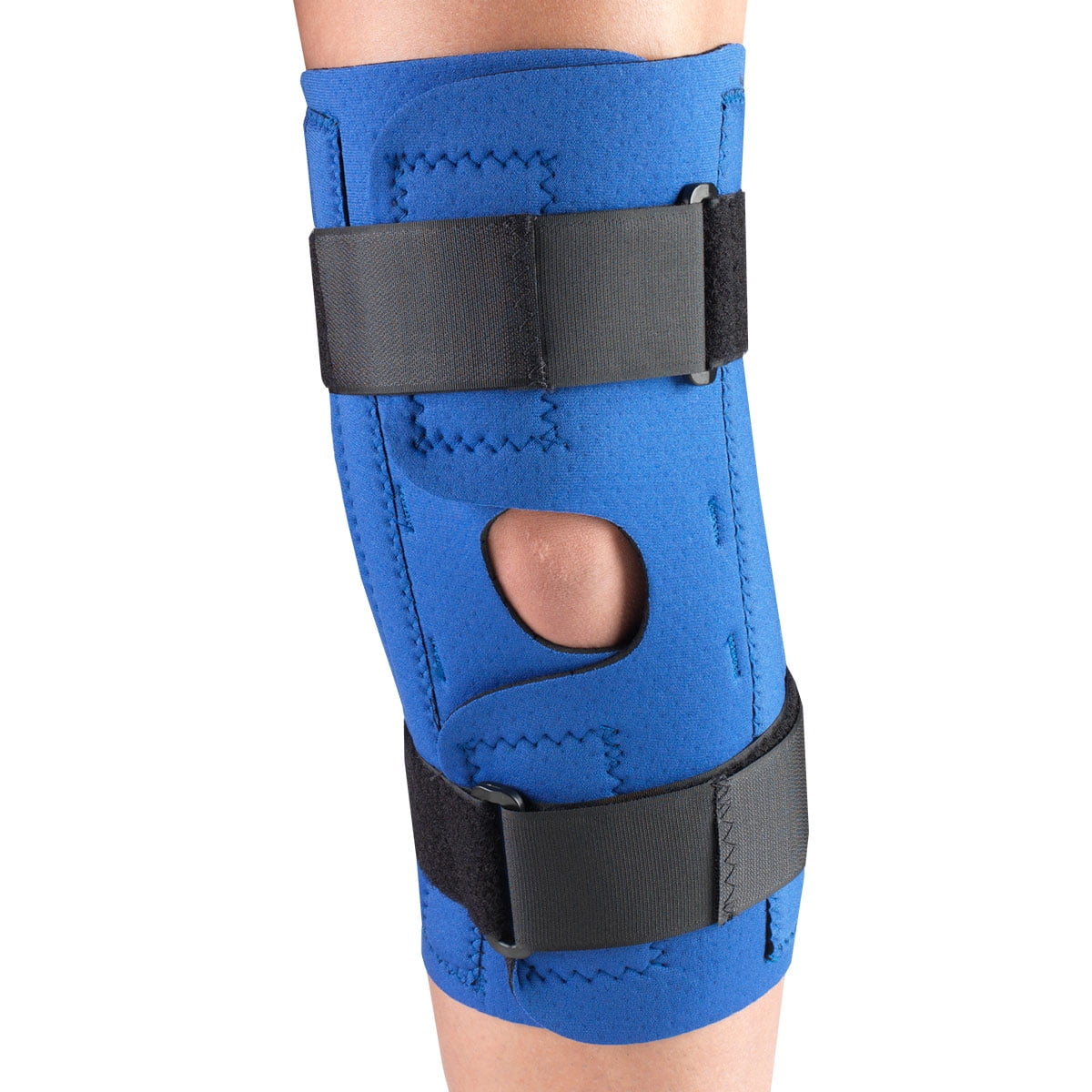 OTC Neoprene Knee Stabilizer Wrap Spiral Stays, Blue, 4XLarge