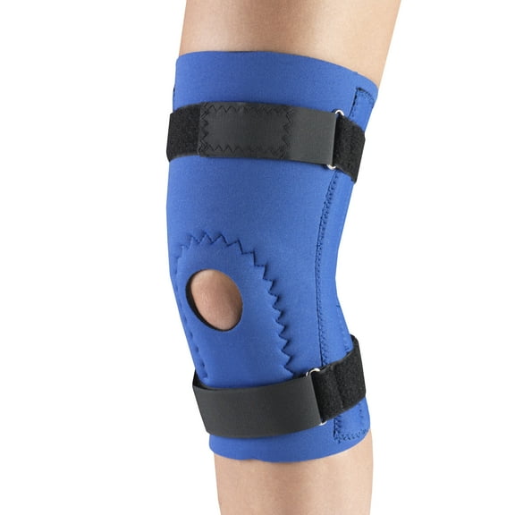 OTC Neoprene Knee Support - Hor-Shu Pad, Spiral Stays, Blue, Medium