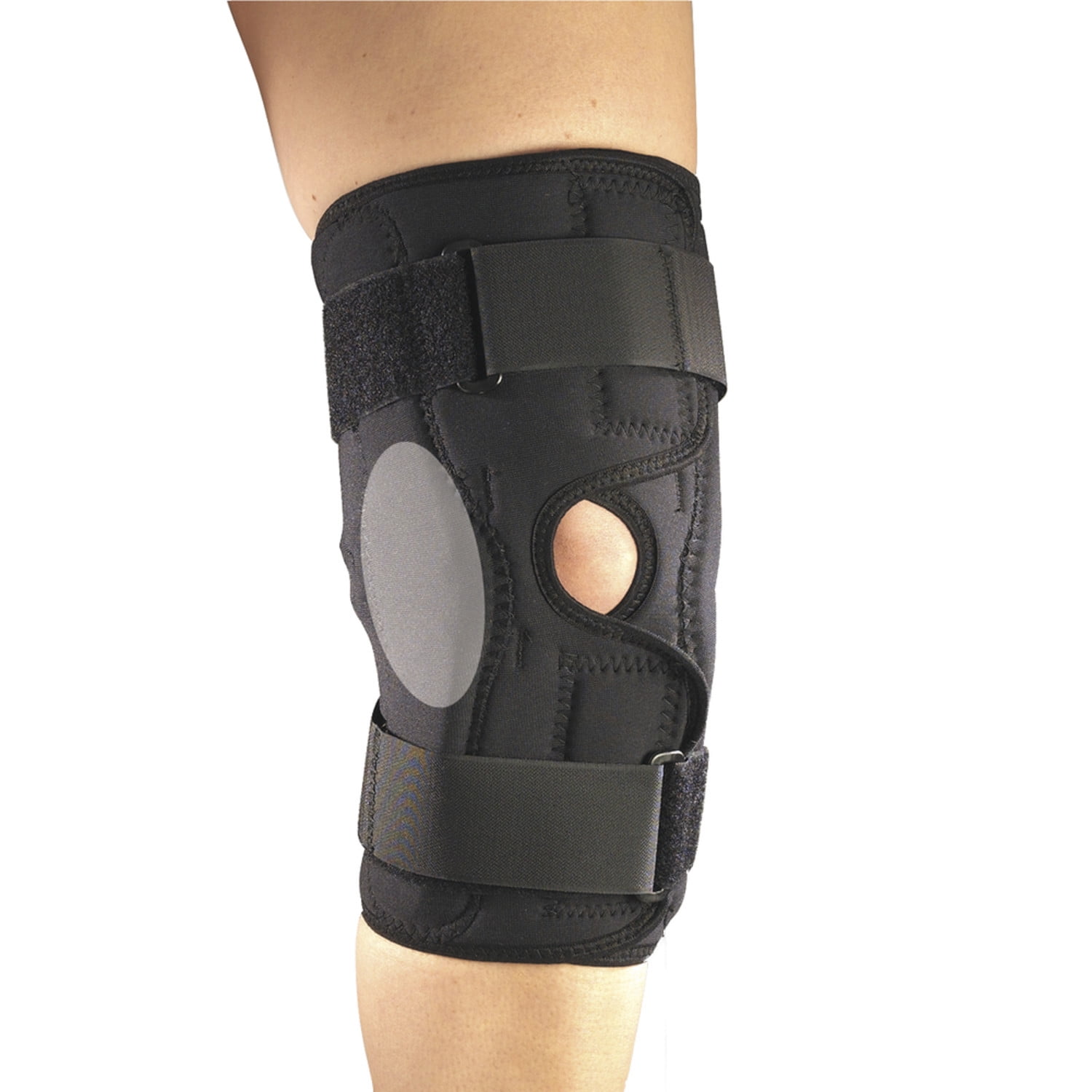OTC Orthotex Knee Stabilizer Wrap with ROM Hinged Bars, Black, 2X-Large