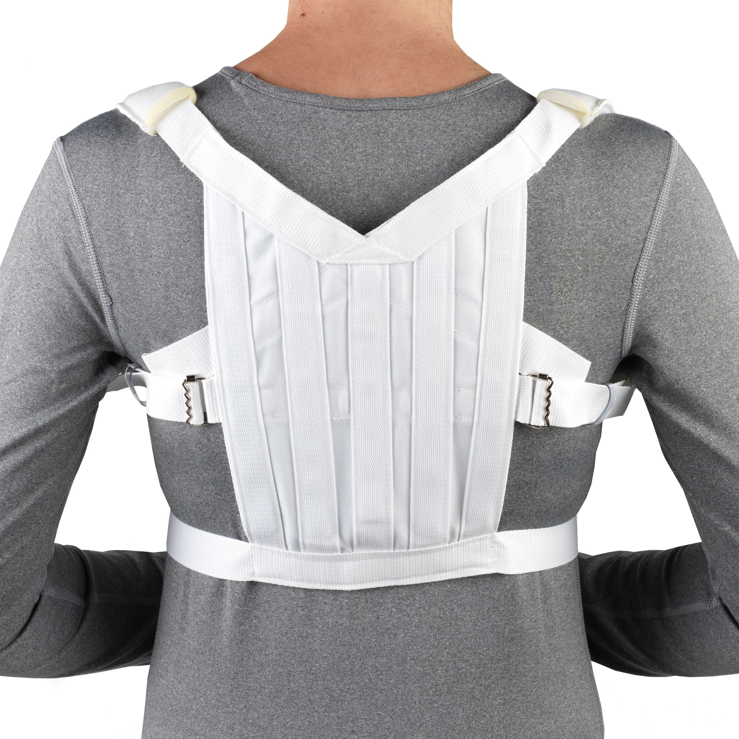 OTC Posture Control Shoulder Brace, White, Large