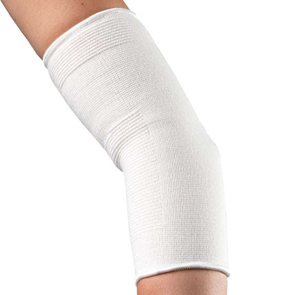 OTC Pullover Elastic Elbow Support, White, Large