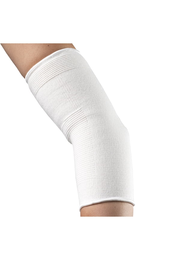 Pullover Elastic Elbow Support, White, X-Large