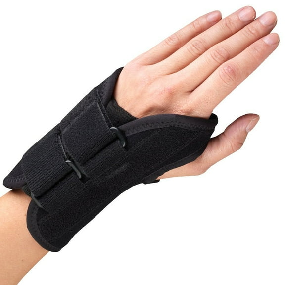 OTC Select Series 6" Wrist Splint, Left Hand, Left Hand, Black, X-Large