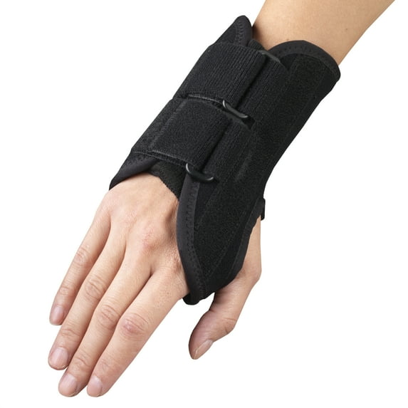 OTC Select Series 6" Wrist Splint, Right Hand, Right Hand, Black, Medium