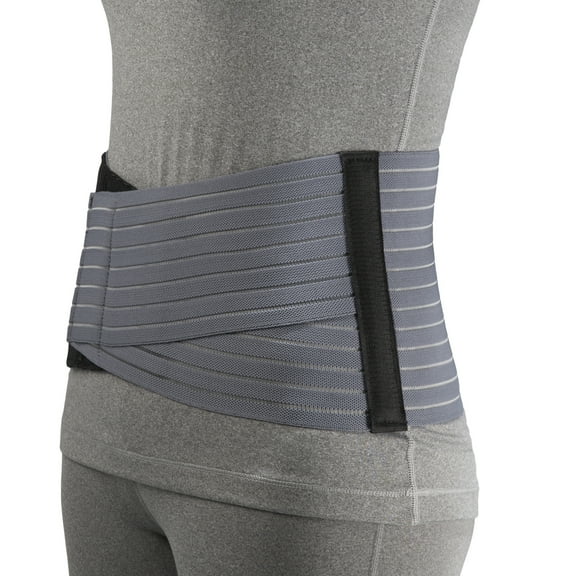 OTC Select Series 7" Lightweight Elastic Lumbosacral Support, Grey, Large