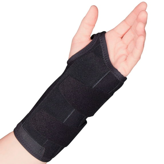 OTC Select Series 8" Wrist Splint, Left Hand, Left Hand, Black, Large