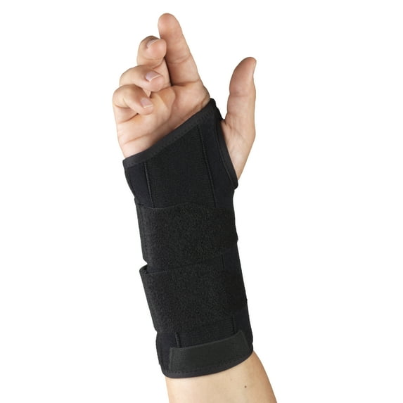 OTC Select Series 8" Wrist Splint, Right Hand, Right Hand, Black, X-Large