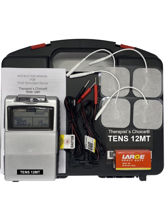 Digital TENS Unit with Accessories OTC TENS Machine for Temporary Pain Relief, Dual Channel Muscle Stimulator for Back, Neck, Shoulder, Arm and Leg Discomfort