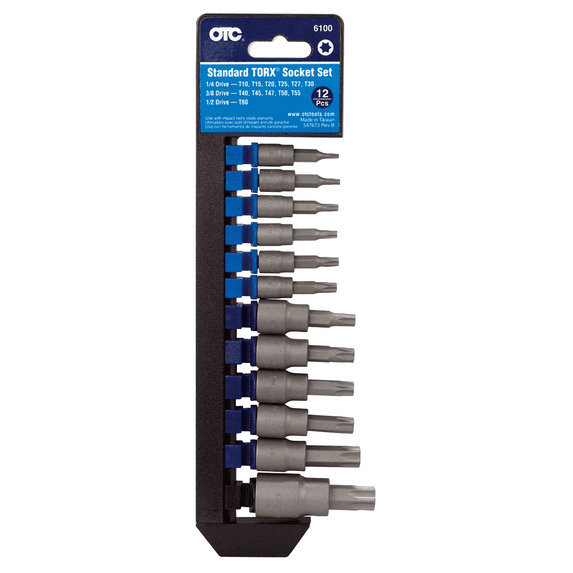 OTC Tools 6100 12-Piece Standard Torx Bit Socket Set