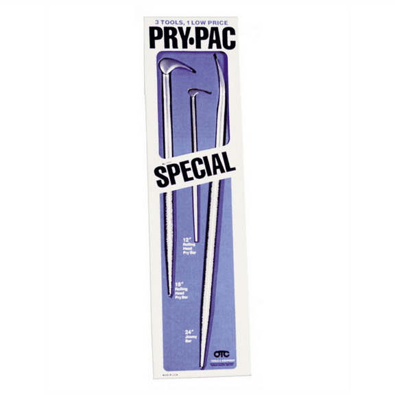 OTC PRY BAR SET 3PC 2 ROLLING HEAD 1 JIMMY BAR