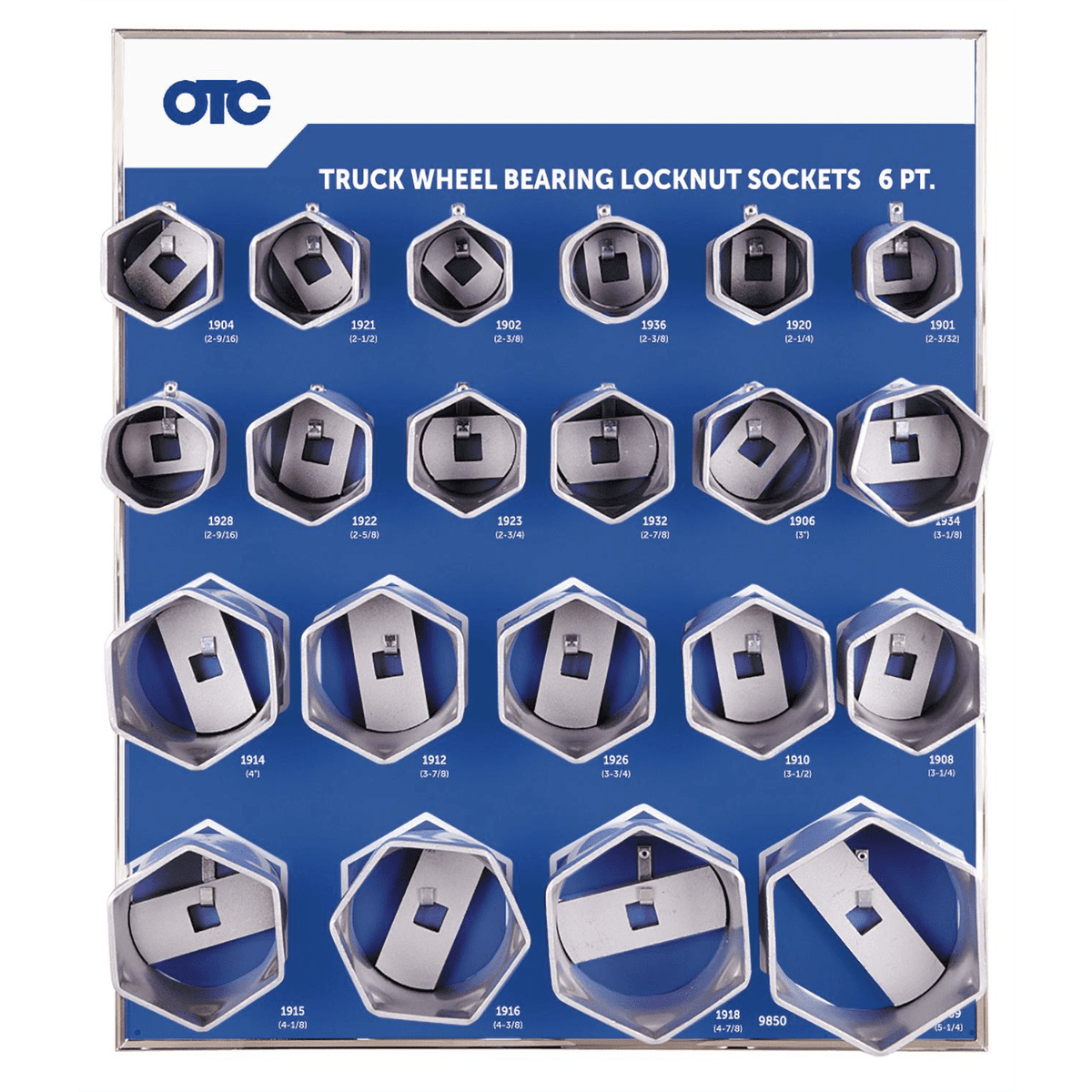 OTC Tools 9850 Bearing Locknut Socket Display