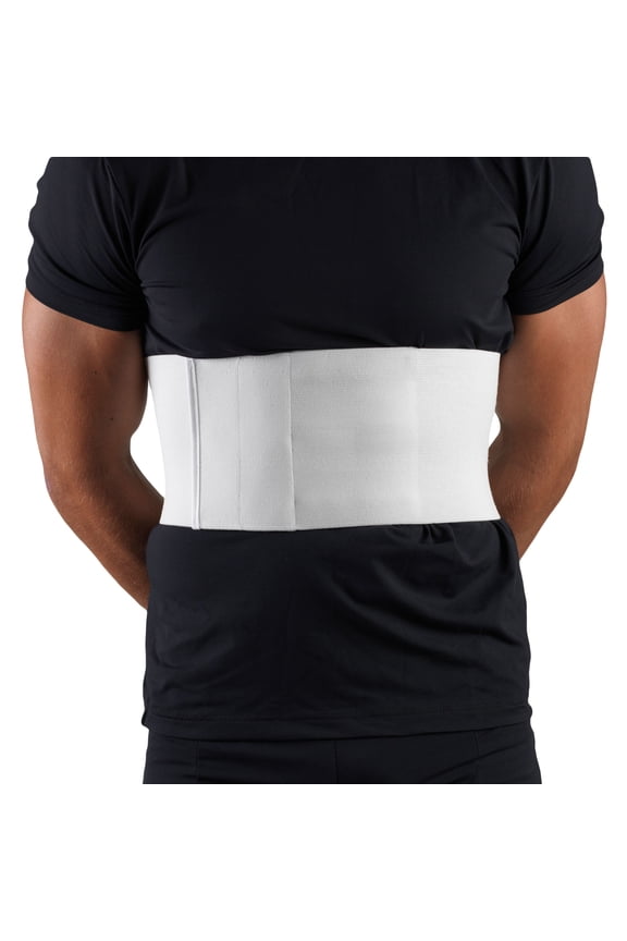 Universal Rib Belt For Men, White, Large