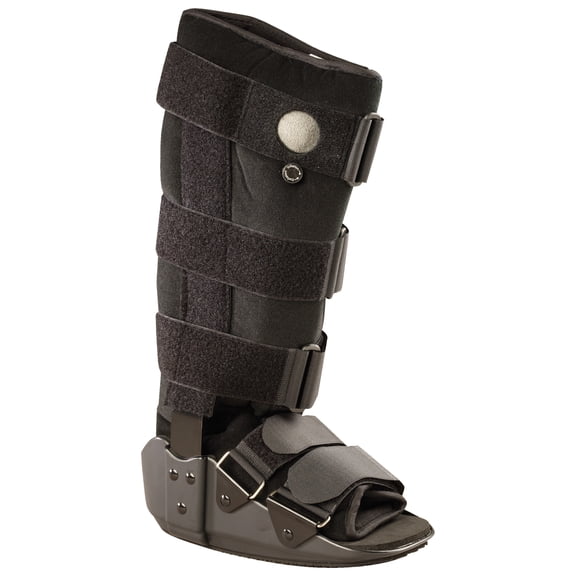 OTC Valuline Pneumatic High Top Walker Boot - 17" Upright, Black, Large