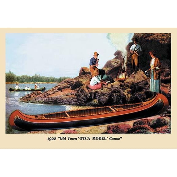 OTCA MODEL' Canoe-Fine Art Canvas Print (20" x 30")