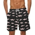 thumbnail image 1 of OTCEE Men's Hawaiian Print Pocket Elastic Waist Drawstring Beach Shorts&nbsp;- Casual Swim Trunks, Summer Quick-Dry Pants, 1 of 4