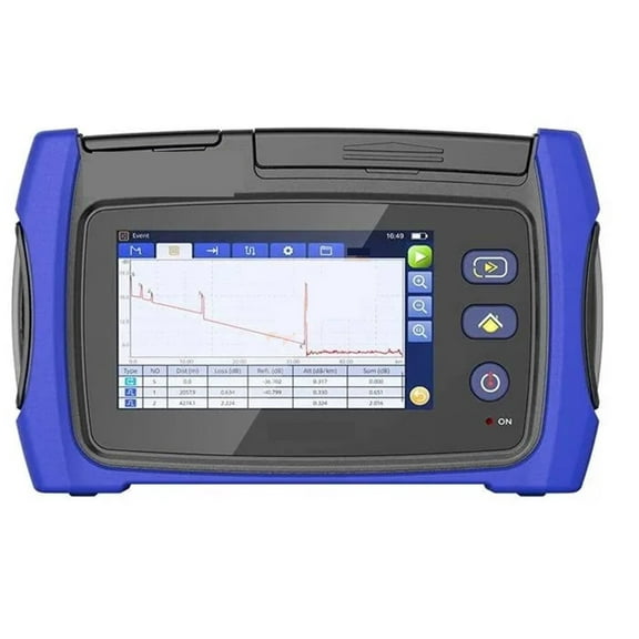 OTDR 1310/1550/1577/1625/1650nm 31dB/29dB VFL Optical Time Domain Reflectometer OPM Active Fiber Live Tester ,Accurate