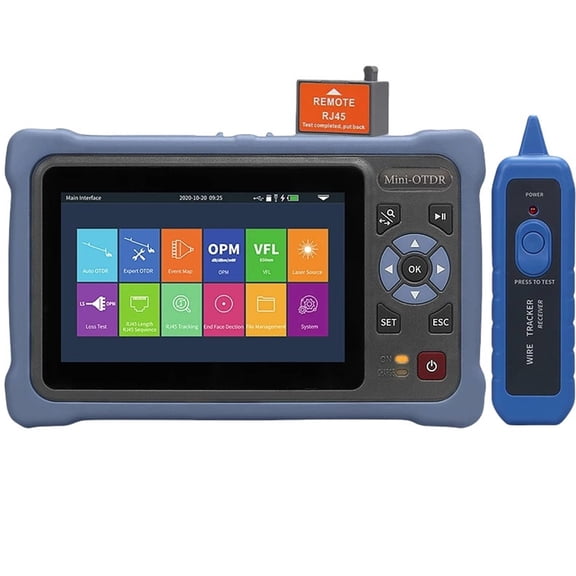 OTDR 1310/1550nm 26/24dB Fiber Optic Reflectometer Touch Screen VFL OLS Event Map Ethernet Cable Tester Dual wavelength ,Precision Tool