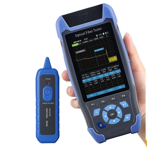 OTDR 1310/1550nm 60KM 24/22dB Optical Time Domain Reflectometer Multifunctional Fiber Optic Tester With OPM VFL OLS ,Accurate