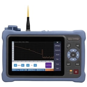 OTDR Fiber Optic Reflectometer, Touch Screen, VFL, OLS, OPM, Event Map, Ethernet Cable Tester, 1310, 1550nm, 26, 24dB ,Precision Tool