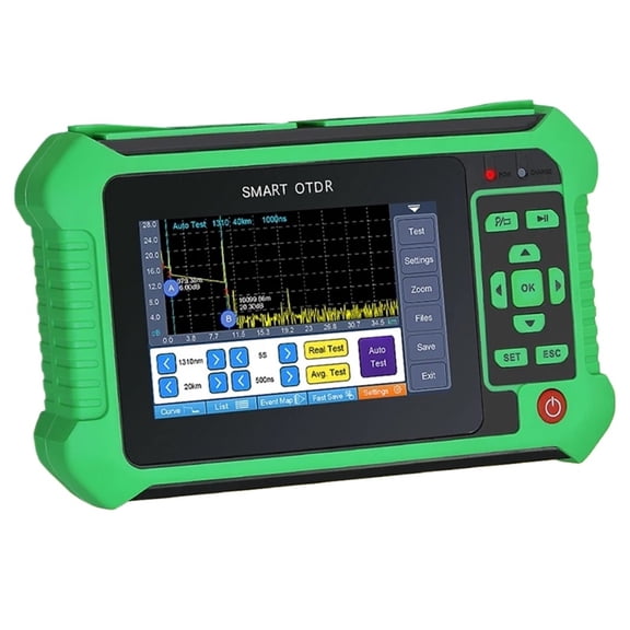 OTDR Fiber Optic Reflectometer With 9 Functions VFL OLS OPM Event Map 22/24dB For 80km Fiber Cable Ethernet Tester ,Precision Tool
