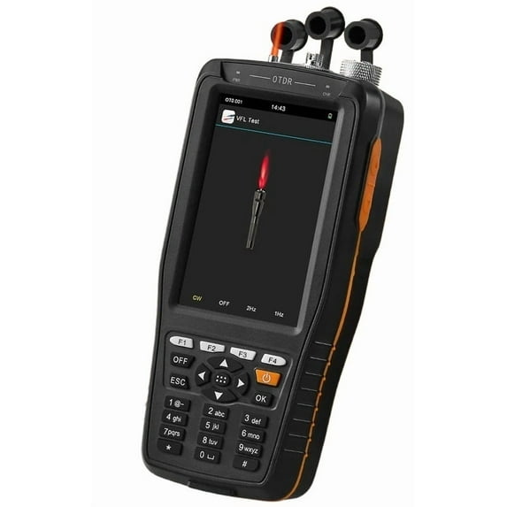 OTDR Multi-function 1550nm Touch Screen Optical Time Domain Reflectometer Optical Fiber Tester, VFL(10mW)/OPM/OLS ,Accurate
