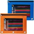 thumbnail image 1 of OTEMRCLOC Oxford Cloth Pencil Cases, Blue & Orange, 1 of 10