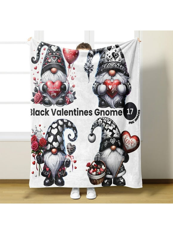 OTEMRCLOC Valentine's Day Blankets for Beds| 150×200 Facecloth Digital Printing Blanket Bed Blanket Small Cover Blanket Valentine's Day Gift Dwarf Fleece Blanket