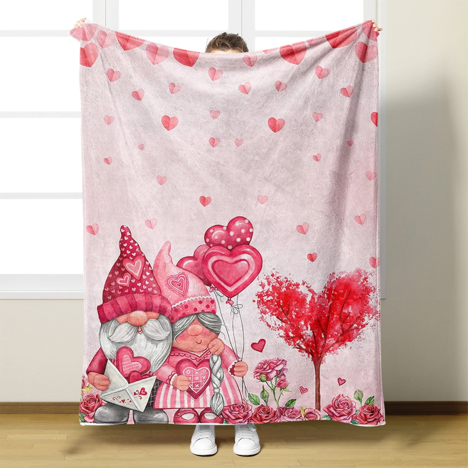 OTEMRCLOC Valentine's Day Cooling Blankets丨75×100 Facecloth Digital